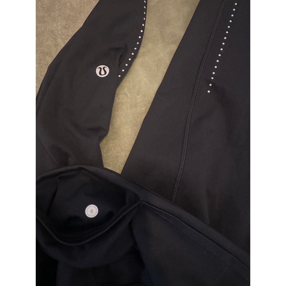 Lululemon Fast & Free Crop II Nulux 19" Black 6 - Picture 5 of 7